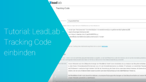 Tracking Code Einführung